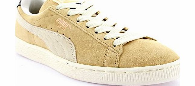 Puma Womens Puma NC Suede Lace Up Low Top Casual Retro Sports Trainers Shoes - Cream/White - 6