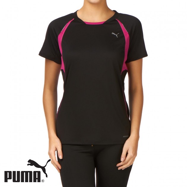Womens Puma Running T-Shirt - Black