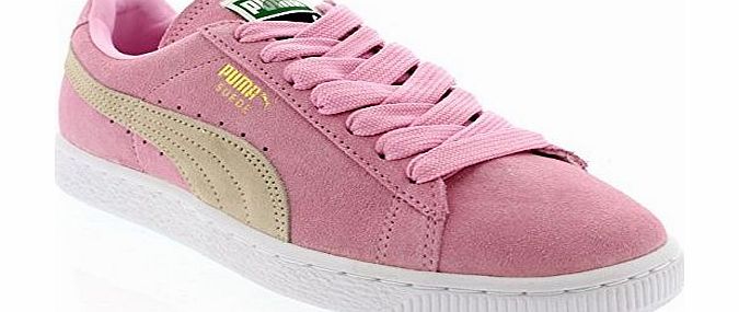 Puma Womens Puma Suede Classic SL Lace Up Low Top Casual Shoes Sports Trainers - Pale Pink - 7