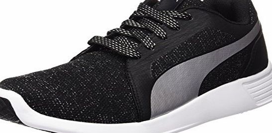 Puma Womens ST Trainer Evo Gleam Low-Top Sneakers Black Size: 5