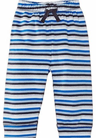 Baby Boys Stripe Fleece Trousers, Cobalt Blue, 6-12 Months