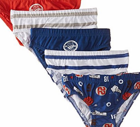 Pumpkin Patch Boys Basic Brief 5Pk Boxer Brief, Multicoloured (Assorted), 3 Years