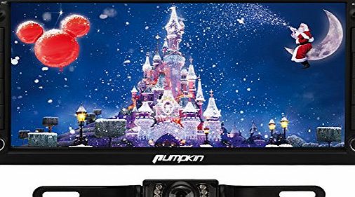 Pumpkin Quad Core Android 5.1 Lollipop Car Radio 6.95 inch Double Din In Dash Stereo with Multimedia System Support GPS OBD2 3G WIFI iPod Car Radio Bluetooth Steering Wheel Control Mirror-link 1080P O