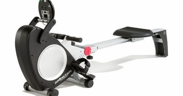 PureFitness amp; Sports Foldable Magnetic Rower with Hand Pulse