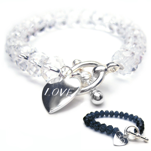 Pure Personalised Bracelet with Sterling Silver