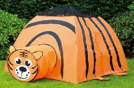 Roaring Tiger Pop Up Tunnel and Tent Play System for Children / Kids / Boys / Girls - Easy to link, Easy to store, Hours of fun Indoor or Outdoor Garden Use