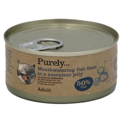Adult Cat Food Fish Feast in Jelly Tin 156gm