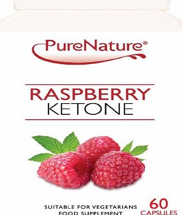 PureNature Pure Raspberry Ketone to Support Weight Loss amp; Slimming 60 Capsules UK Made amp; Certified Suitable for Vegetarians amp; Vegans FREE UK Delivery