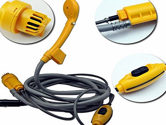 Purposefull Smart Options Purposefull 12V Electric Portable Shower - Car - Camping- Boat - Camper Van - Caravan - Motorhome - Dog - Outdoor