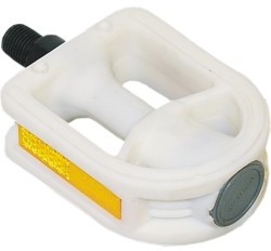 Junior Pedal PVC with Reflector 1/2 White