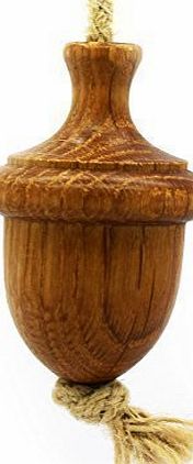 Pushka Knobs Solid Oak Acorn Wooden Bathroom Light Pull Blind
