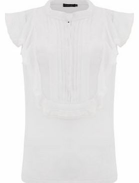 Pussycat White Frilled Sheer Blouse 3238531