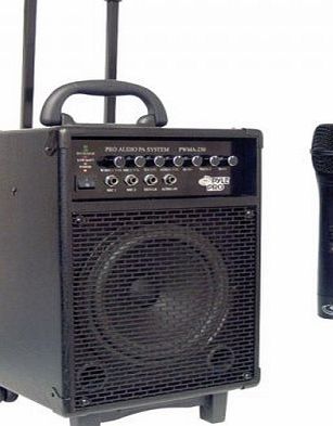 PYLE  PWMA230 200W Battery Powered Portable PA System with Wireless Mic