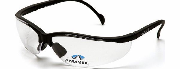 Pyramex Safety V2 Readers SB1810R20 Robust Protective Glasses with Integrated Reading Glasses Strength  2.0 Lightweight / Colourless Lenses