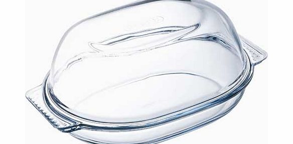 Pyrex Glass Easy Grip Chicken Roaster - 2.1Litre