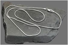 Q-Link STERLING SILVER SNAKE CHAIN 18