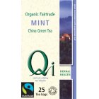 Qi Organic China Green Tea With Mint x 25 bags