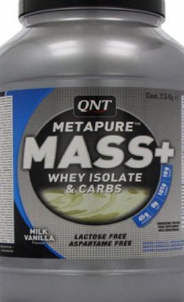 QNT Metapure Mass  2500 g Vanilla Muscle Size and Power Shake Powder