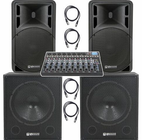 Astounded 2000W 10 Channel Active Live Band PA System With USB Mixer