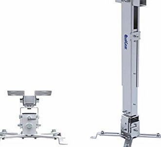 QualGear Universal Ceiling Mount for Projector - White