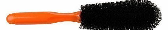 Qualtex Alloy Wheel Brush Thin Bristle Professional Car Valeting Cleaning Soft Brush Non-Scratch Material