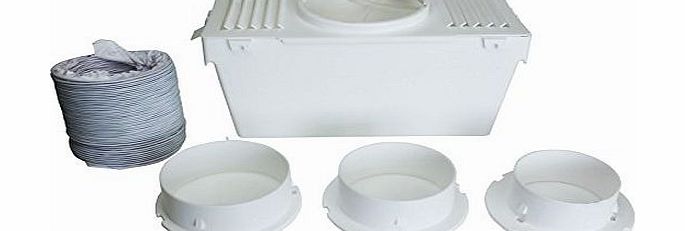 Qualtex Effective Indoor Internal Condenser Vent Hose Kit Compatible Bosch Creda Tumble Dryers