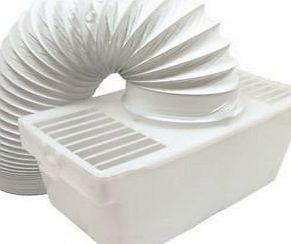 Qualtex White Knight Universal Tumble Dryer Indoor Condenser Vent Kit Box With Hose