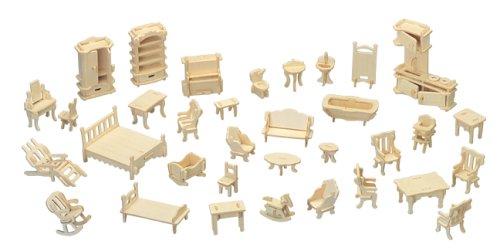 Unbranded Furniture Set - Woodcraft Construction Kit- Quay