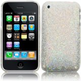 IPHONE 3G S / 3GS DISCO BLING BACK COVER - WHITE GOLD PART OF THE QUBITS ACCESSORIES RANGE