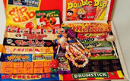 Queens of Candy Traditional Sweet Hamper Birthday Gift Retro Present QC100; Family favourites Fruit Salad Refresher Wham - ONLY BUY FROM QUEENS OF CANDY IF YOU WANT TO RECEIVE THE ITEM IN THE PICTURES AND AS DESCRIBE