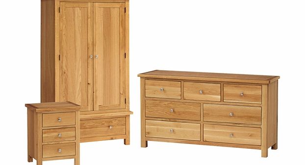 Quercus Oak Gents Wardrobe Bedroom Set 508.018