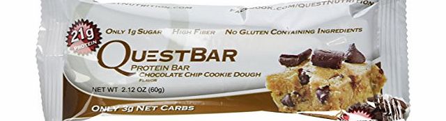Quest Nutrition 60g Chocolate Chip Cookie Dough Protein x 12 Bars