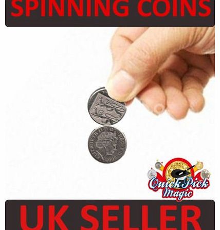 QUICK PICK MAGIC LINKING COINS 10p / SPINNING COINS 10p / MAGIC TRICK COIN / STREET MAGIC