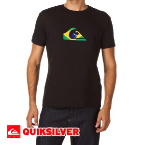 Quiksilver T-Shirts - Quiksilver Flag Brazil