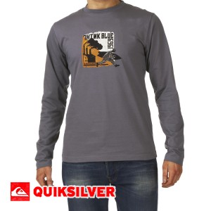 Quiksilver T-Shirts - Quiksilver Think Blue Long