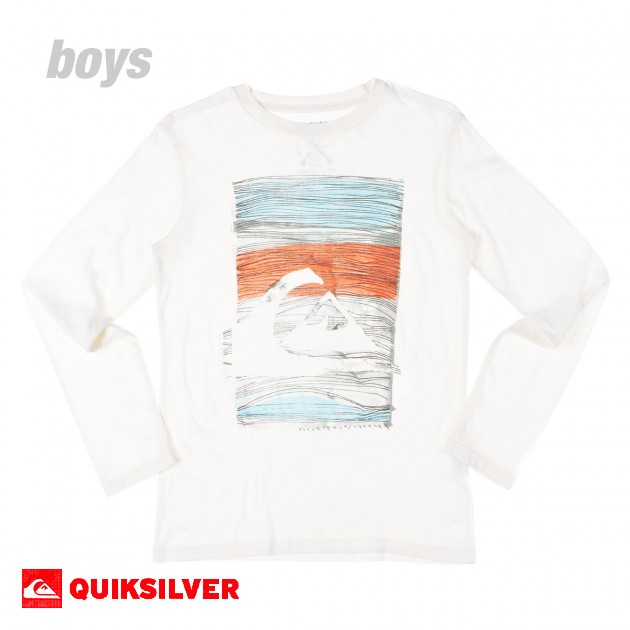 Quiksilver Boys Quiksilver Strata T-Shirt - Vintage White