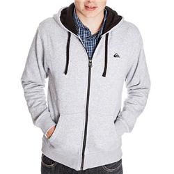 Contrast Zip hoody - Light Grey Heather