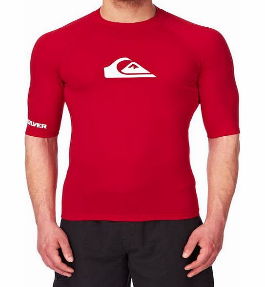 Quiksilver Mens Quiksilver All Time Short Sleeve Rash Vest