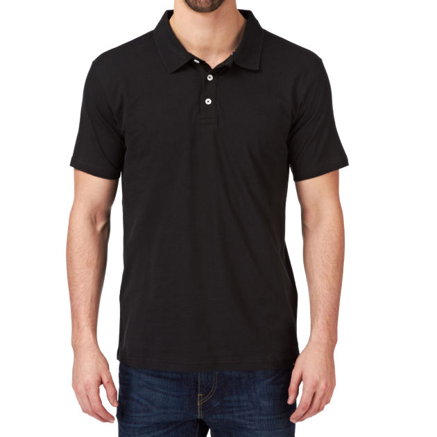 Quiksilver Mens Quiksilver Belogo Polo Shirt - Black