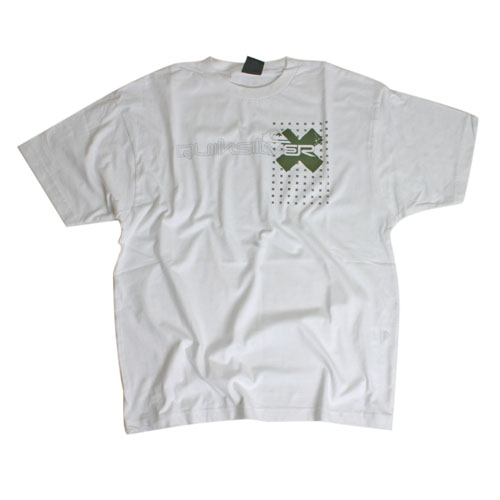 Mens Quiksilver Omnicross Ss Tee White