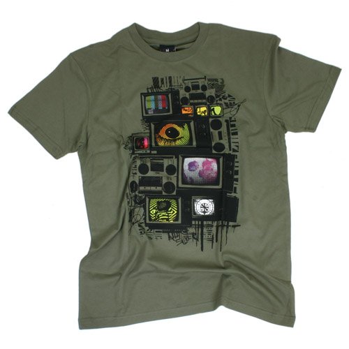 Mens Quiksilver Snotnose Ss Tee Black Olive