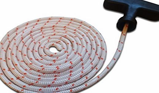 Qulaity recoil cords   free handles 3.5MM X 2 METRES Push along petrol lawnmower engine recoil pull cord amp; free handle