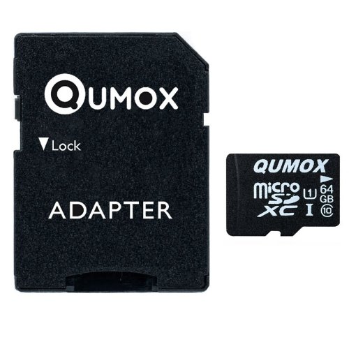 Qumox  64GB MICRO SD MEMORY CARD CLASS 10 UHS-I 64 GB HighSpeed Write Speed 20MB/S read speed upto 40MB/S