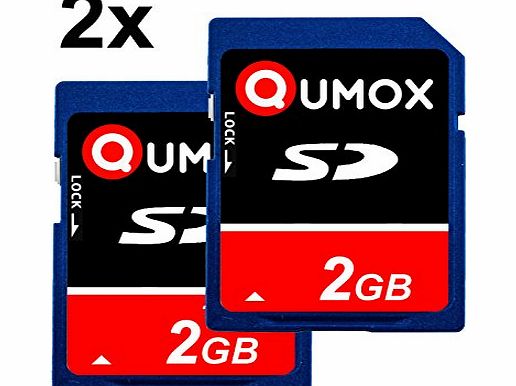 Qumox  @ 2x Qumox 2GB 2048MB SD memory card card for camera phone mp3 mp4 fm transmitter