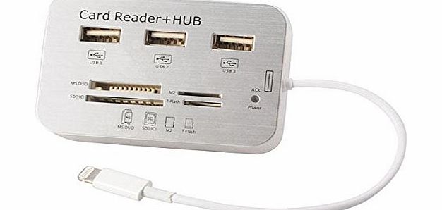 Qumox  USB HUB Camera Connection Kit Card Reader SD USB MicroSD SDHC for iPad Air Mini