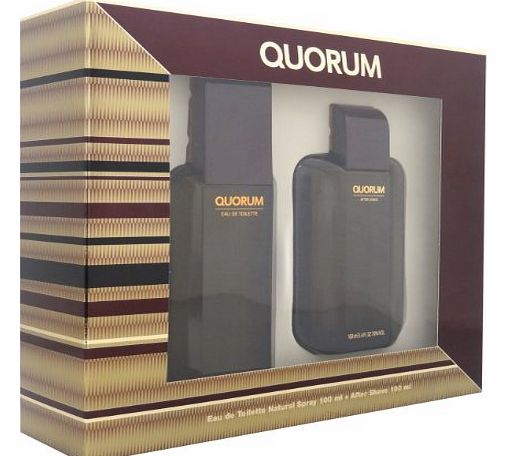 QUORUM Puig Quorum Giftset Contains EDT Spray 100 ml and Aftershave 100 ml