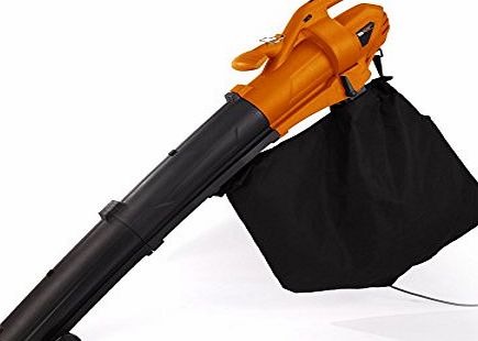 RAC New 3 in 1 Electric Leaf Blower Vacuum Shredder Garden Mulcher Vac 2500W