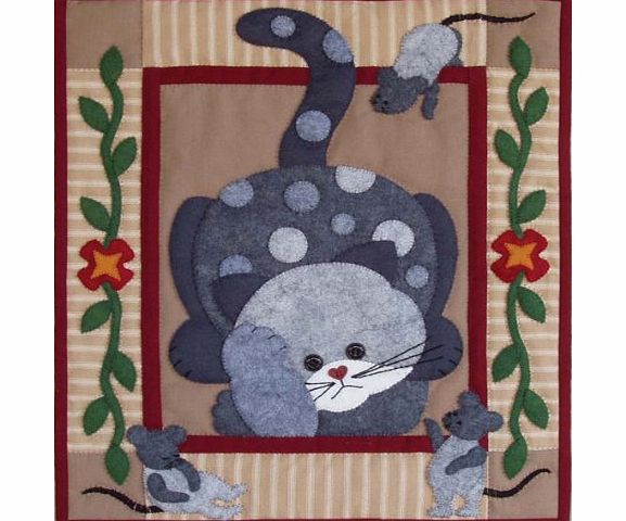 15 x 13-inch Spotty Cat Quilt Kit