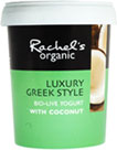 Rachels Organic Luxury Greek Style Bio-live Yogurt with Coconut (450g)
