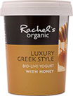 Rachels Organic Luxury Greek Style Bio-Live Yogurt with Honey (450g) Cheapest in ASDA Today!